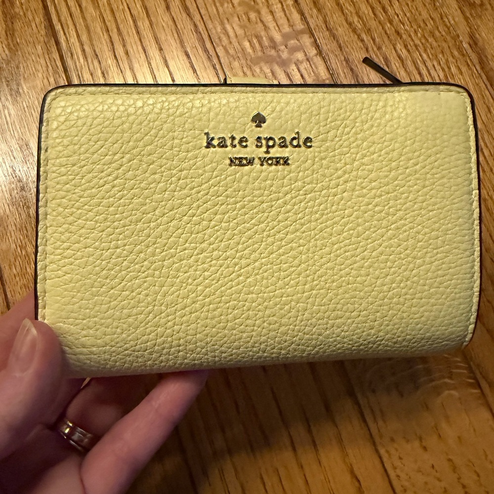 Kate Spade Soft Yellow Leather Wallet
